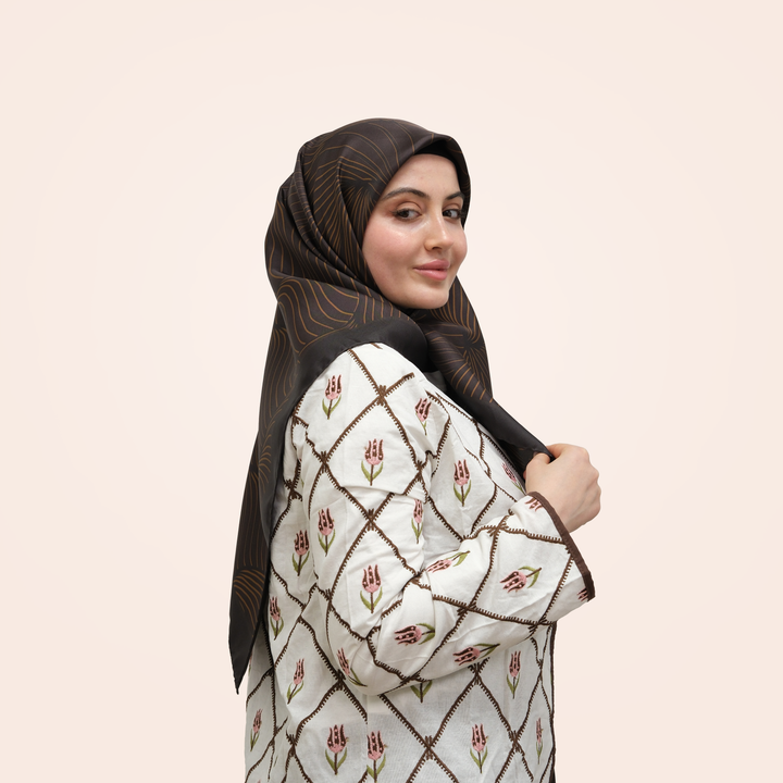 Saye - Toprak Esintisi Twill İpek Eşarp