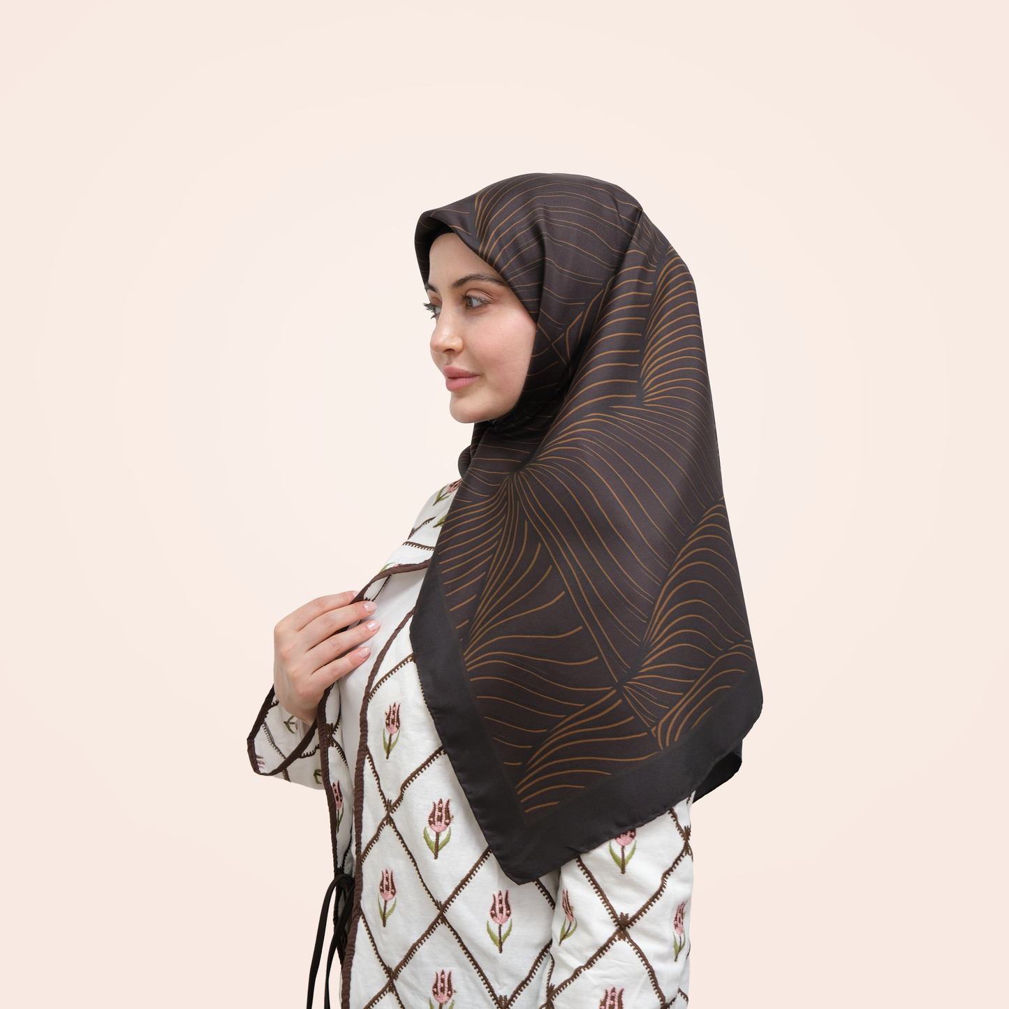 Saye - Toprak Esintisi Twill İpek Eşarp