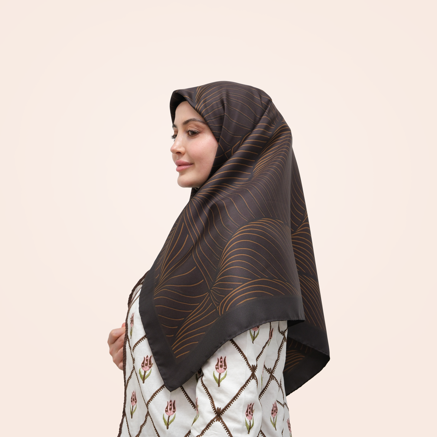 Saye - Toprak Esintisi Twill İpek Eşarp