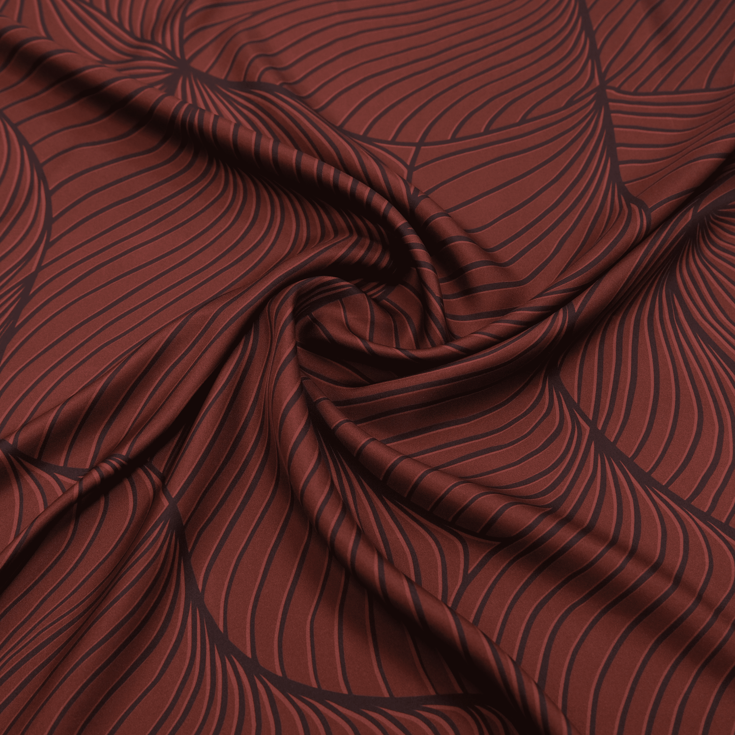 Saye - Bordo Işıltısı Twill İpek Eşarp