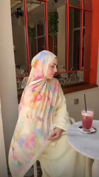 Sonsuz Bahar - Pastel Rüya Pamuklu Şal